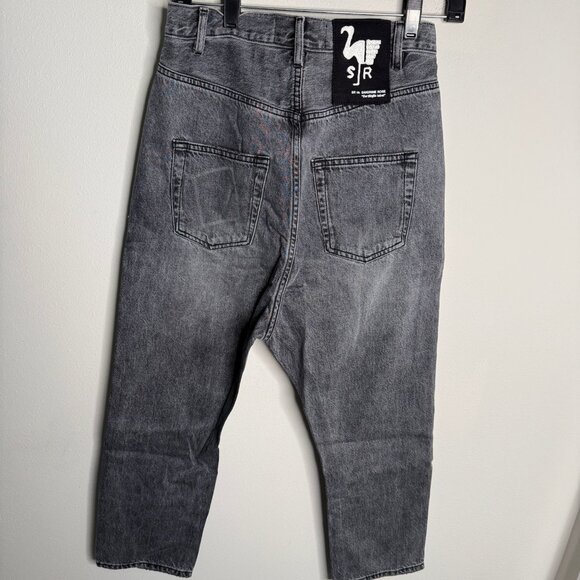 Free People NWT $209 Women's Gray Straight‎ Leg Denim Jeans - Size 26 - Picture 2 of 4